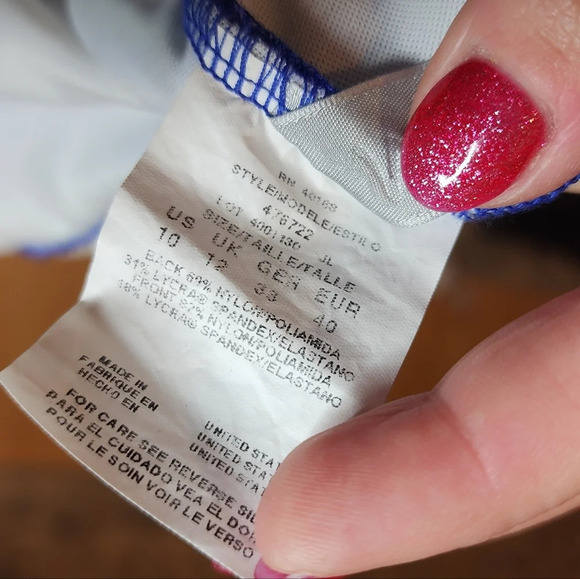 NWT Magicsuit by Miraclesuit ruched blue one peice swimsuit. Size 10 - Picture 11 of 13